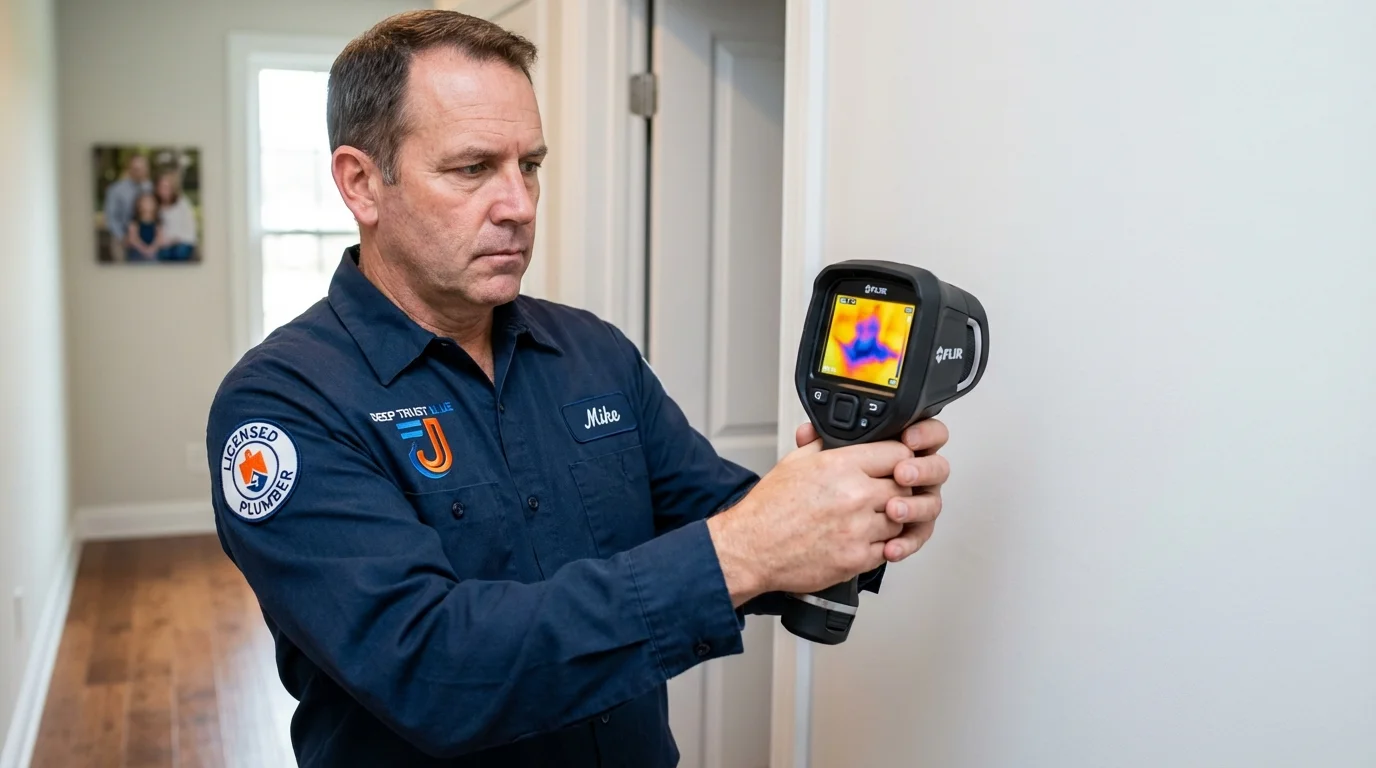 Thermal imaging leak detection by Johns Plumbing LLC in Accomac